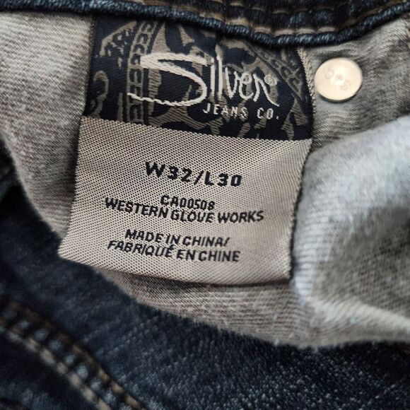 Silver Suki Surplus bootcut dark wash jeans womens size 32 30L - Picture 7 of 9